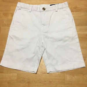 Vineyard Vines Boys Stretch Adjustable Waist Chino Shorts Size 8 White (Stains) - Picture 1 of 13