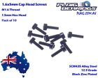1.6x5mm Cap Head Screws (10) - 1.5mm Hex Socket - Express Postage
