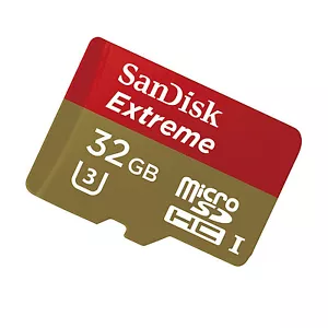Sandisk 32GB Micro Extreme 5.2K waterproof HD SD card for GoPro Fusion Spherical - Picture 1 of 2
