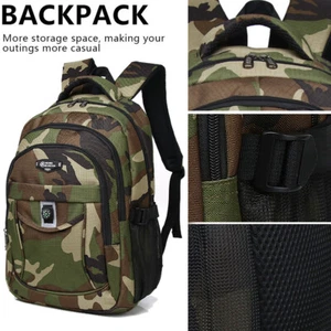 Men Women Travel Backpack Rucksack Camping Laptop Hiking School Book Bag Hot - Picture 1 of 22