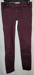 EXCELLENT GIRLS abercrombie KIDS BURGUNDY SKINNY JEANS  SIZE 16 slim - Picture 1 of 3