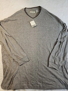 Summa Silk Size 2XL silk Blend stretch gray Long sleeve NWT VTG Deadstock - Picture 1 of 6
