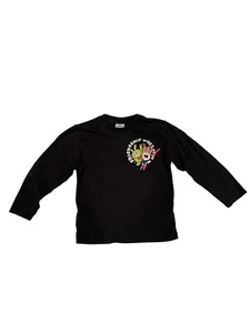 Zara Long Sleeve Shirt Friendship Vibes Fun Blue Unisex Kids Size 3-4 GUC - Picture 1 of 7