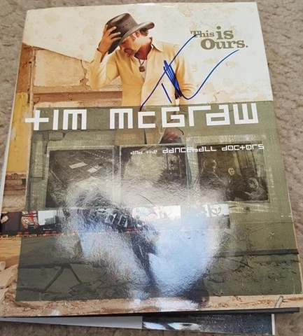 TIM MCGRAW signed/autographed book...COUNTRY STAR Cover