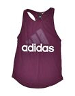 Adidas Womens Graphic Vest Top Uk 8 Small Purple Ar04