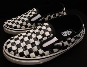 Vans UltraCush schwarz/weiß karierte Slipper Damenschuhe 8,5/Herren 7 - Bild 1 von 5