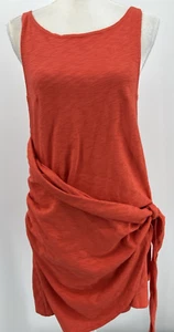 Free People Strand Minikleid Damen klein orange Mock Wickel ärmellos Freizeit - Bild 1 von 8