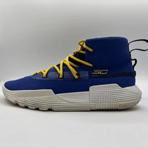 Zapatos de baloncesto Under Armour Curry 3zer0 II GS para jóvenes talla 7Y Royal Taxi/blancos - Imagen 1 de 16