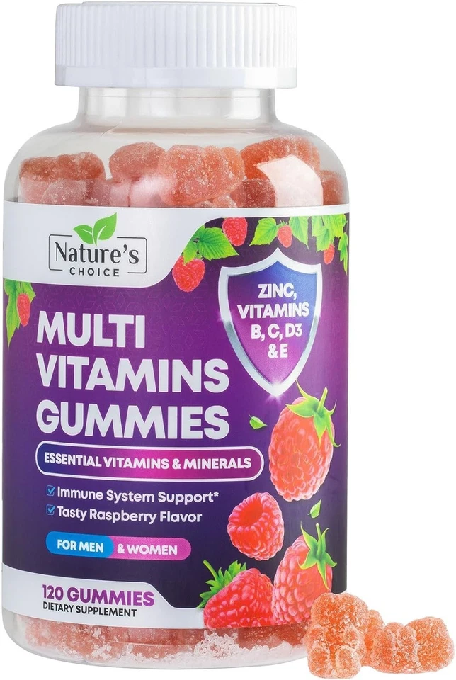 Gomitas multivitamínicas Nature's, multivitaminas gomosas diarias para adultos, mujeres y hombres Foto 1 de 4