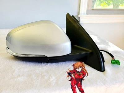 Espejo retrovisor lateral derecho del pasajero Volvo S60 2012 OEM plateado Foto 1 de 4