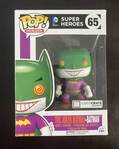 Funko Pop! Vinilo: Universo DC - Batman (como el Guasón) #65 - Caja de botín, abovedada - Imagen 1 de 6