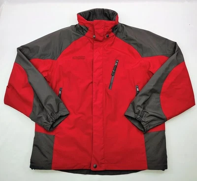 Chaqueta de esquí snowboard Precision Mountainwear para hombre talla mediana roja/gris usada en excelente estado Foto 1 de 4