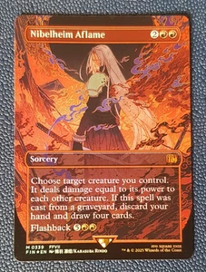 Nibelheim Aflame BORDERLESS FOIL 0339 - Final Fantasy - MTG - ENG - NM - Bild 1 von 2