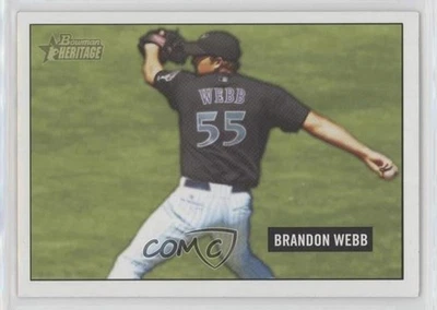 2005 Bowman Heritage Brandon Webb #166 - Image 1 of 2