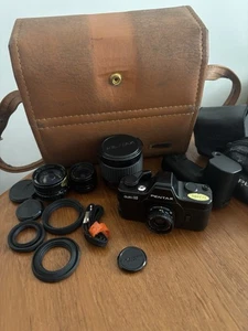 Pentax Auto 110 Miniature SLR Film Camera kit with case + Lenses Please Read* - Picture 1 of 14