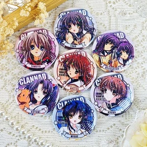 CLANNAD 7-piece set Dango Big Family Nagisa, Kotomi, Misae laser badges - Picture 1 of 2