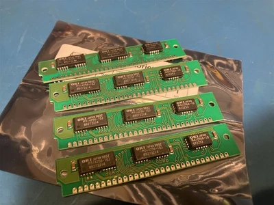 4x 256KB 30-Pin 3-chip Parity 100ns Memory SIMMs 1MB 256K-9 RAM Apple PC UNIX - Image 1 of 3