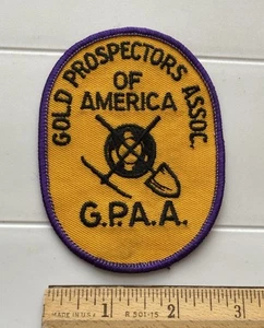 Gold Prospectors Association of America GPAA Shovel Pickaxe Embroidered Patch - Picture 1 of 3