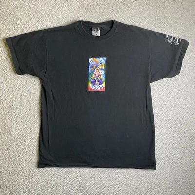 Volcom Jamie Lynn T Shirt Men XL Black Artwork Meditation Skateboard Y2K Vintage - Image 1 of 4