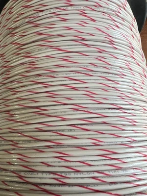 2500' Encore M512ST-02 12 AWG Building Wire White/Red Stripe THHN T90 Stranded - Image 1 of 2