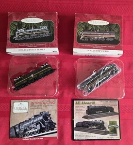 Hallmark Ornaments Lionel Train 3 and 4 Collector's Series 1998 & 1999 - Picture 1 of 4