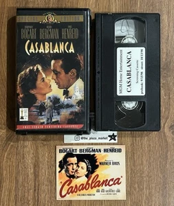 Casablanca Rare SCREENER Edition Special Clamshell) VHS Cassette Tape - Picture 1 of 1