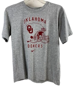 Nike unisex youth short sleeve gray tee "Oklahoma Sooners" size L (16/18) - Picture 1 of 5
