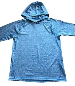 Vineyard Vines Performance Hoodie Pullover Mens M Heather Blue Long Sleeve Shirt - Picture 1 of 8