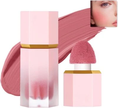 Beauty Searcher Maquillaje colorete líquido en crema gel para mejillas, suave,  - Imagen 1 de 4