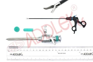 Laparoscopy Maryland Grasper & 5mm Trocar Inst Set of 2 MFG ISO CERT CO ADDLER - Picture 1 of 9
