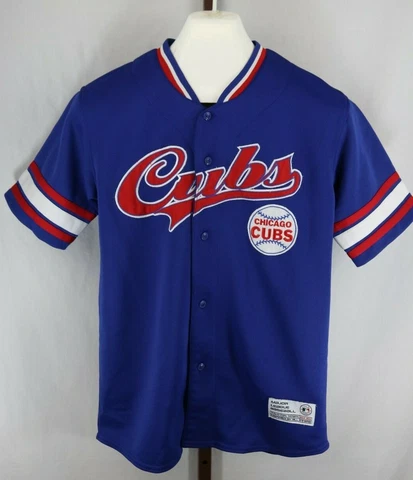 True Fan Boys Chicago Cubs Lee #25 Blue Applique Short Sleeve Jersey Size XL Cover