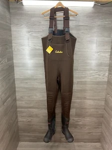 NEW Cabela's Men's Spring Run Brown Chest Wader Size 10 Regular Boots - Picture 1 of 7