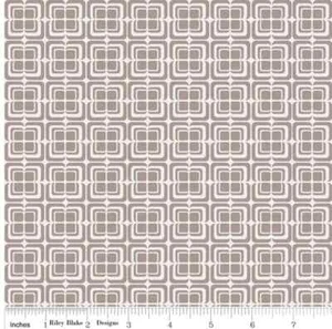 Riley Blake Fabric, Ashbury Heights Deco Gray - Geometric Quilting Cotton Fabric - Picture 1 of 5