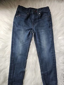 Tommy Hilfiger Boy's Size 4 Dark Wash Jeans With Inner Adjustable Elastic Waist - Picture 1 of 10