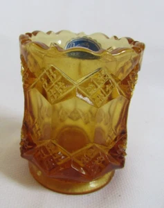 IMPERIALAMBER GLAS DREI IN EINEM ZAHNSTOCHERHALTER - Bild 1 von 4