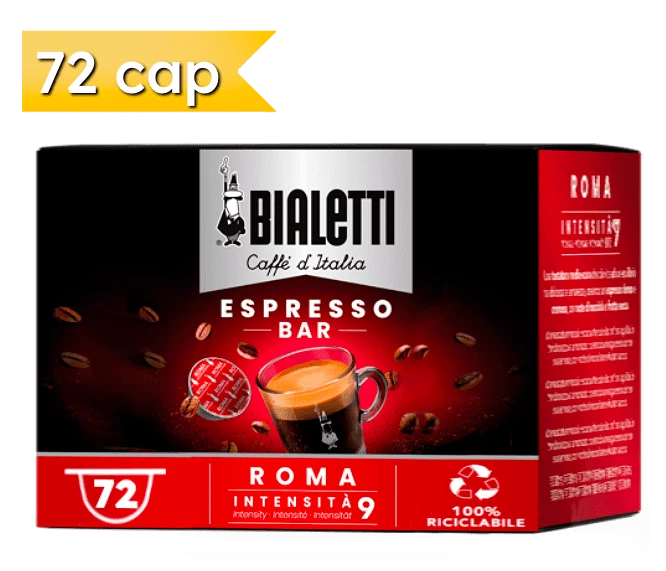288 Capsule Caffè Bialetti Miscela ROMA Gusto Intenso Originali Sistema Bialetti - Immagine 1 di 1