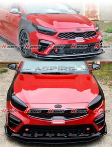 Carbon Fiber Optik Spoilerschwert Frontspoiler aus ABS für Kia Pro Ceed GT-Line - Bild 1 von 6