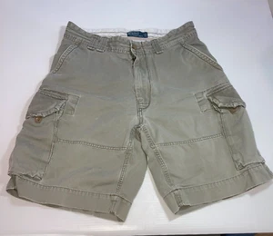 Vintage Polo Ralph Lauren Mens Chino Cargo Shorts Sz 31 Waist Gray - Picture 1 of 9