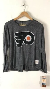 NWT RETRO BRAND Womens Size Small Gray Philadelphia Flyers Shirt - Picture 1 of 4