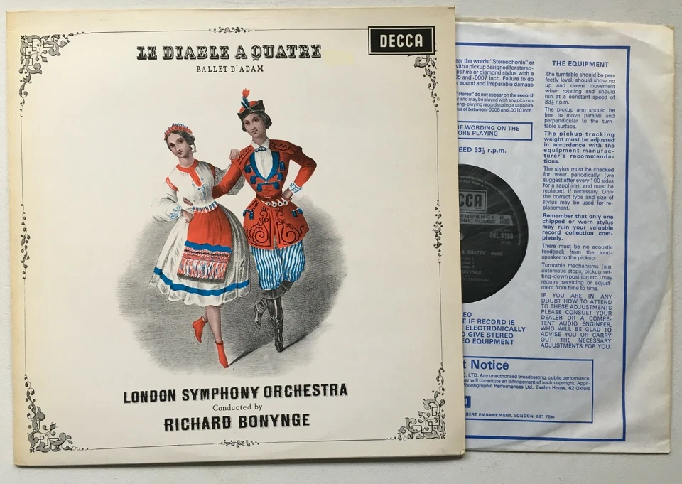 BONYNGE Le Diable A Quatre DECCA SXL 6188 NB NM - Image 1 of 1