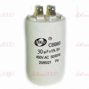 5uF-100uF CBB60 450VAC Appliance Electric Motor Start Capacitors with 4 Inserts