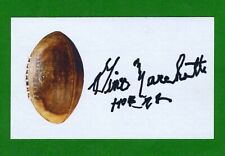Gino Marchetti DECEASED NFL Football Hall of Fame Signed 3x5 Index Card C14025