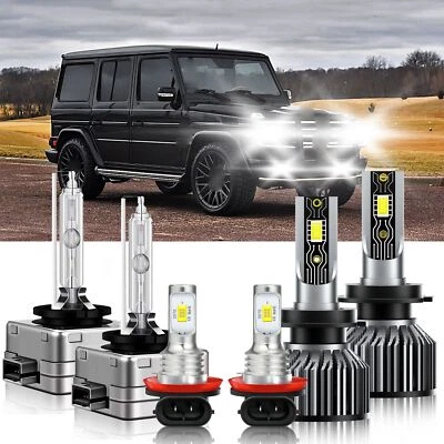 For Mercedes-Benz G55 AMG 2008-2010 LED HID Headlight High/Low Beams+Fog Lights - Image 1 of 4