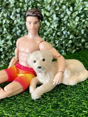 Muñeca de moda realista de 11,5” talla 1/6 peluda Golden Retriever mascota compañera ¡NUEVA! Foto 1 de 4