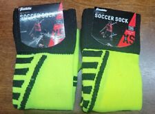 Franklin Athletic Soccer Socks, Size XS Shoe Size 5-9 2 Pack Green/Black Sport!!
