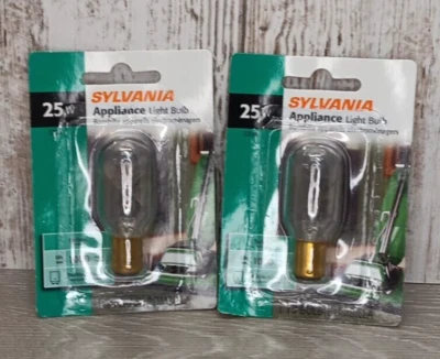 2 Sylvania 25T8DC/BL #183218 Appliance Light Bulbs 25W, T8, Double Contact Base - Image 1 of 3