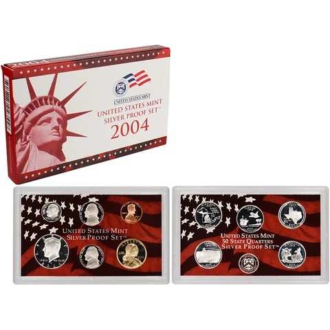 2004 S US Mint Silver Proof Set in OGP Cover