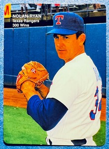 1991 Mother's Cookies Card #3 of 4 (300 Wins) Nolan Ryan Texas Rangers ⚾️ NM+