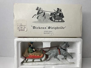 Department 56 Dickens' Sleighride Christmas Village Accessory Boxed MINT VTG - Picture 1 of 12
