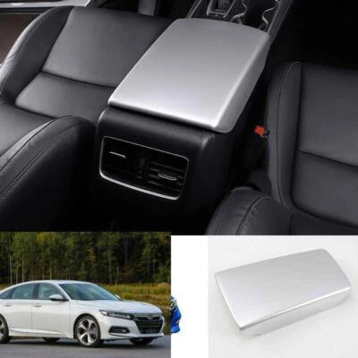 For Honda Accord 2018-22 Silver Console Armrest Box Panel Decor Cover trim 1P Foto 1 de 4